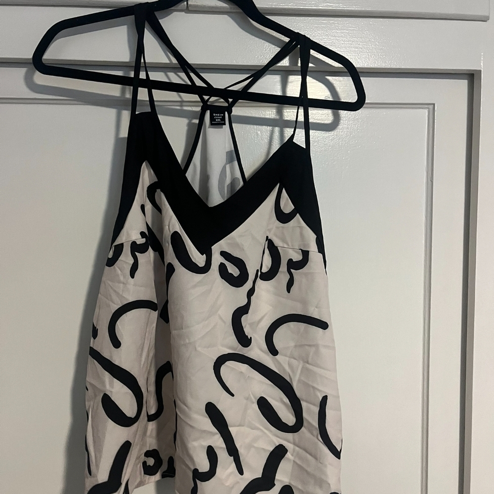 Stylish Black and White Women's Top
